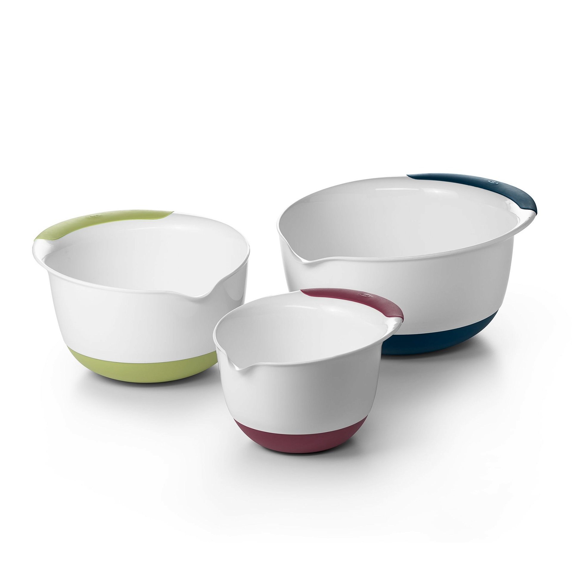 OXO White Mixing Bowl Set of 3 OXO White Mixing Bowl Set Of 3 -All-Clad Shop gg 1115580 1