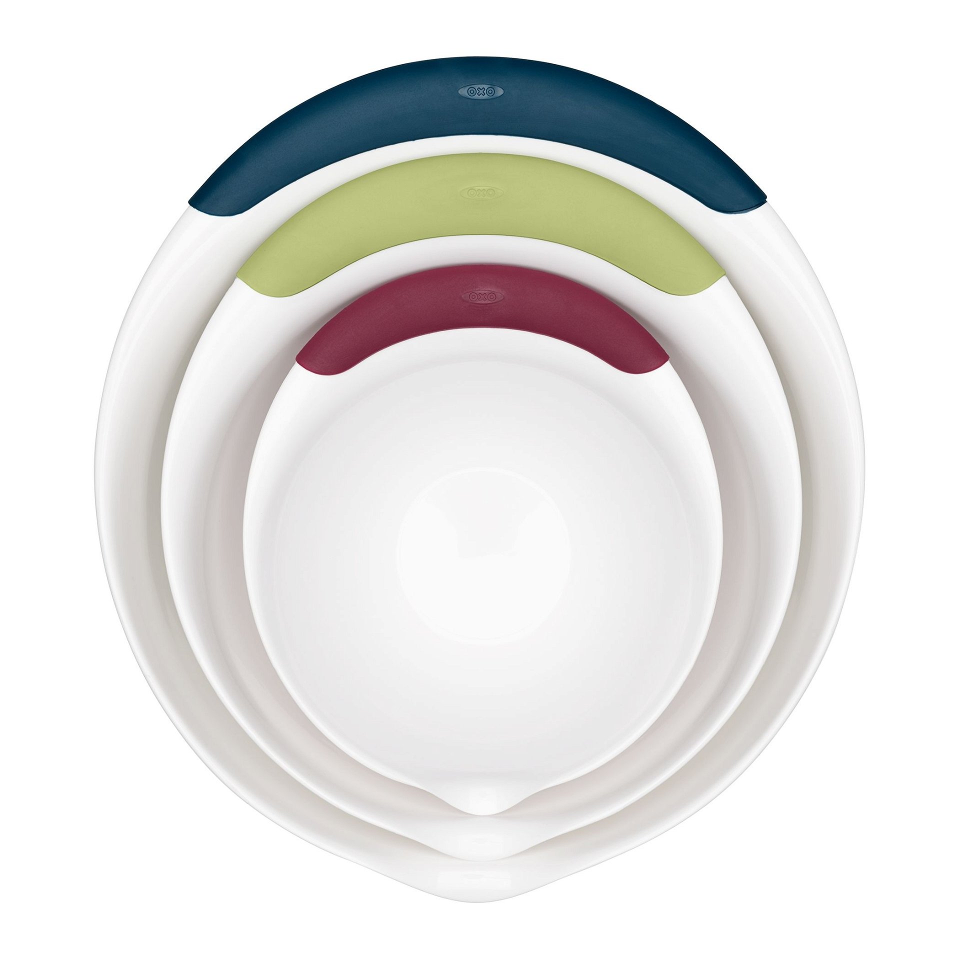 OXO White Mixing Bowl Set of 3 OXO White Mixing Bowl Set Of 3 -All-Clad Shop gg 1115580 2