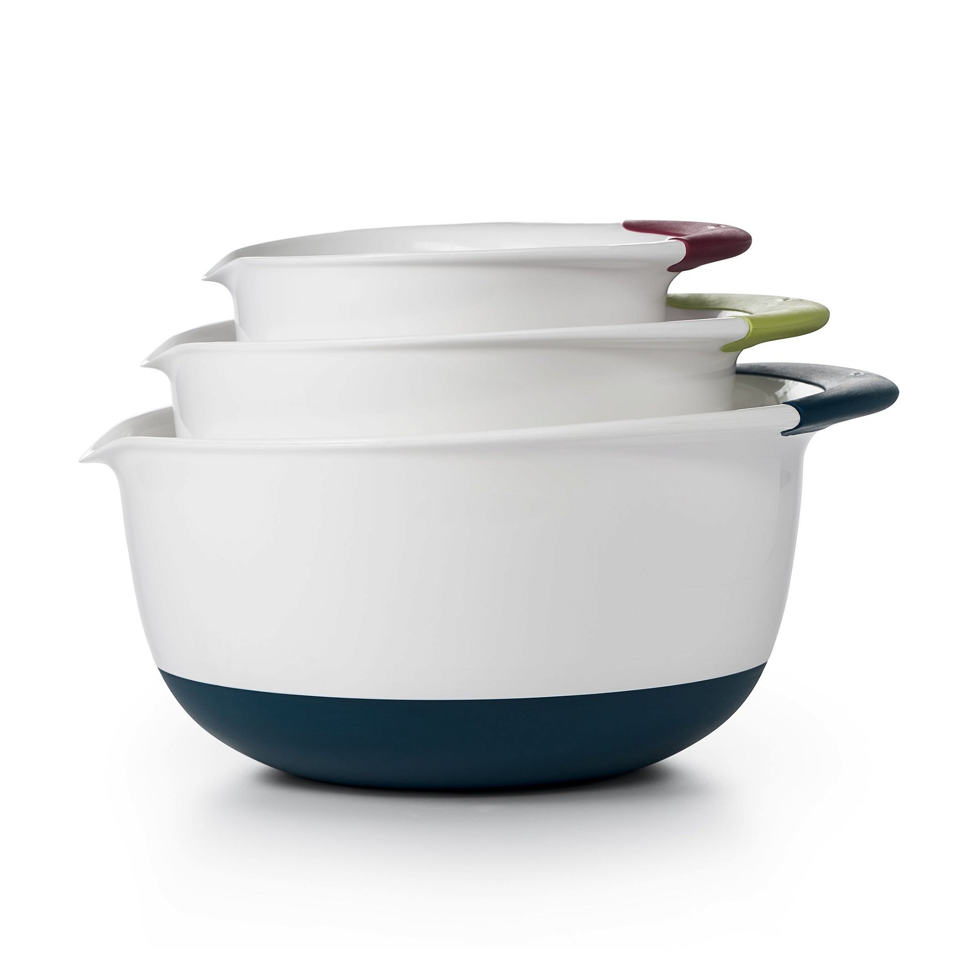 OXO White Mixing Bowl Set of 3 OXO White Mixing Bowl Set Of 3 -All-Clad Shop gg 1115580 3