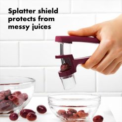 OXO Cherry & Olive Pitter | Beet -All-Clad Shop gg 11316200 8a