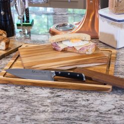 TeakHaus Edge Grain Essential Cutting Boards (Set Of 2) | 18" X 14" & 14" X 10" 8 TeakHaus Edge Grain Essential Cutting Boards (Set Of 2) | 18" X 14" & 14" X 10" -All-Clad Shop gift guide images smaller 0046 gift guides 2022 2671