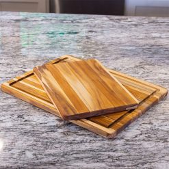 TeakHaus Edge Grain Essential Cutting Boards (Set Of 2) | 18" X 14" & 14" X 10" 6 TeakHaus Edge Grain Essential Cutting Boards (Set Of 2) | 18" X 14" & 14" X 10" -All-Clad Shop gift guide images smaller 0063 gift guides 2022 2575 copy