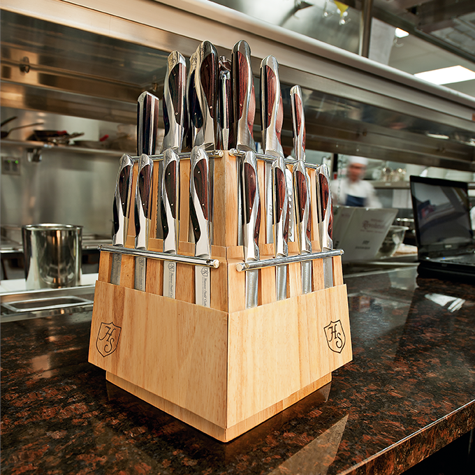Hammer Stahl Cutlery Classic Collection 21-Piece Knife Block Set Hammer Stahl Cutlery Classic Collection 21-Piece Knife Block Set -All-Clad Shop hs 6300r 2 1