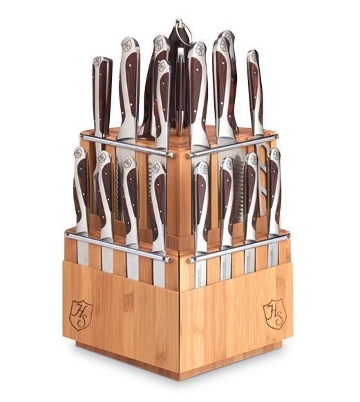 Hammer Stahl Cutlery Classic Collection 21-Piece Knife Block Set Hammer Stahl Cutlery Classic Collection 21-Piece Knife Block Set -All-Clad Shop hs 6300r hammer stahl classic collection 21pc knife block set