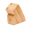 Hammer Stahl Cutlery 12-Slot Bamboo Block 1 Hammer Stahl Cutlery 12-Slot Bamboo Block -All-Clad Shop hs 6334