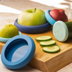 Food Huggers (Set Of 5) | Ice Blue -All-Clad Shop ice blue lifestyle