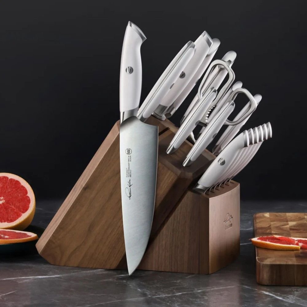 Cangshan Cutlery Thomas Keller Signature White Collection 17-Piece Knife Block Set Cangshan Cutlery Thomas Keller Signature White Collection 17-Piece Knife Block Set -All-Clad Shop image 0d04397d 1f57 4cf6 9fb4
