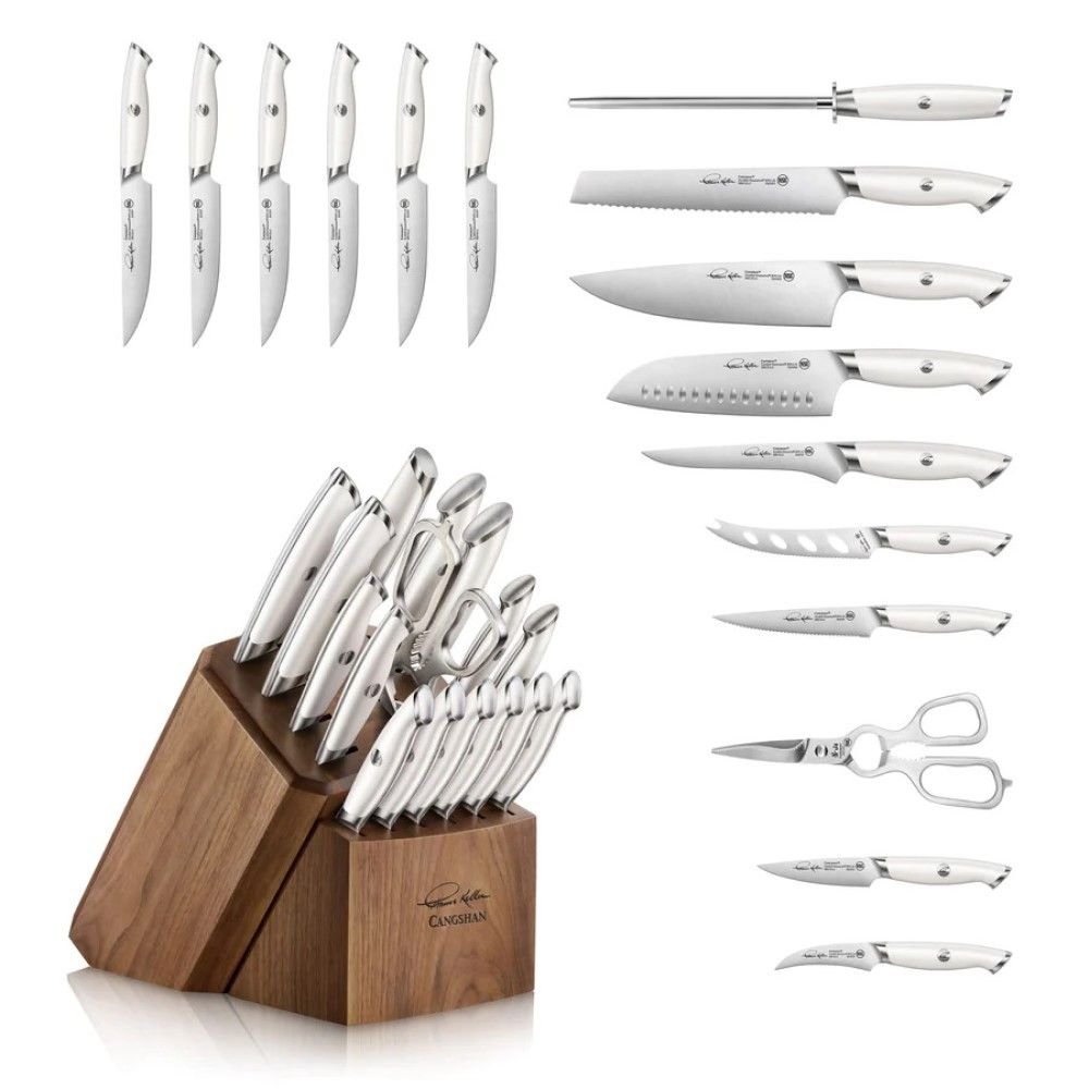 Cangshan Cutlery Thomas Keller Signature White Collection 17-Piece Knife Block Set Cangshan Cutlery Thomas Keller Signature White Collection 17-Piece Knife Block Set -All-Clad Shop image 40dd8b40 0114 4f60 9059