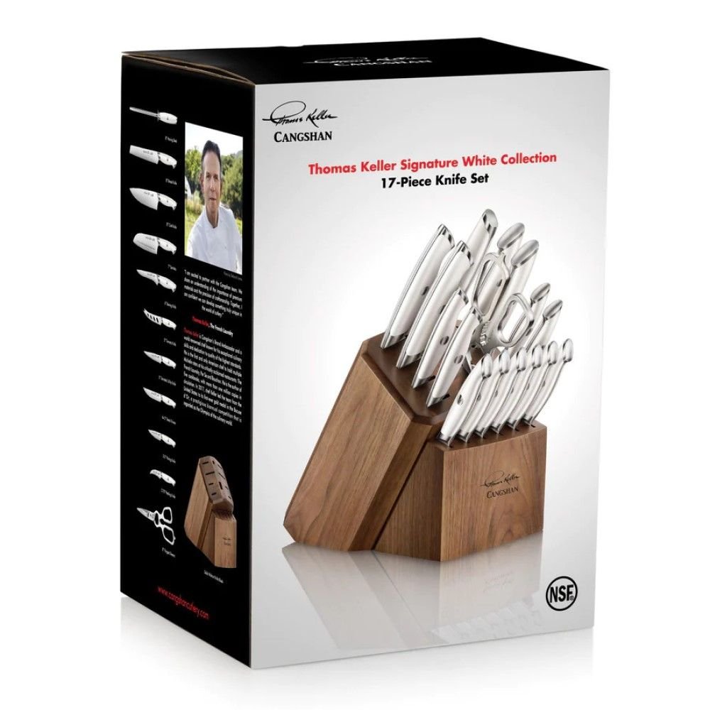 Cangshan Cutlery Thomas Keller Signature White Collection 17-Piece Knife Block Set Cangshan Cutlery Thomas Keller Signature White Collection 17-Piece Knife Block Set -All-Clad Shop image 9a3213bf 2d55 405b bb4a
