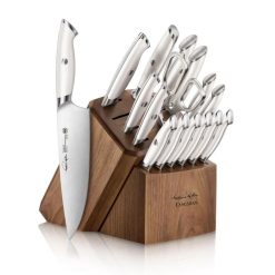 Cangshan Cutlery Thomas Keller Signature White Collection 17-Piece Knife Block Set