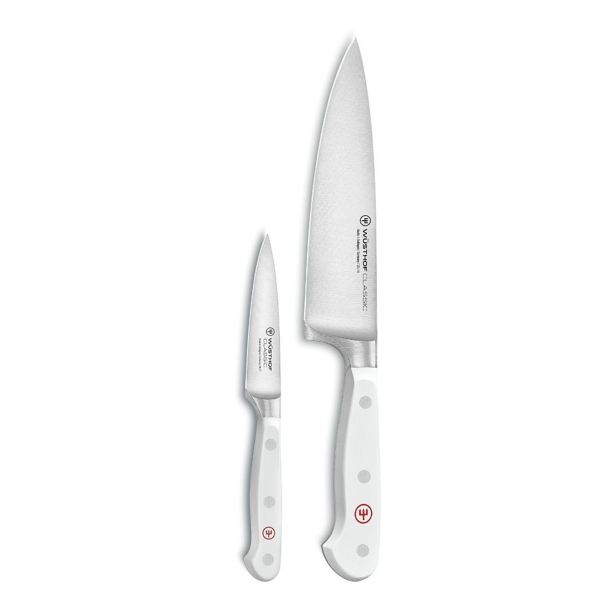 Wusthof Classic White 2-Piece Prep Set | Cook's & Paring Knives Wusthof Cutlery Wusthof Classic White 2-Piece Prep Set | Cook's & Paring Knives -All-Clad Shop