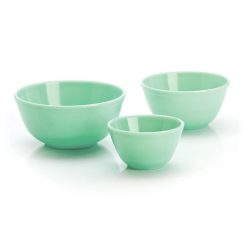 Mosser Glass 3-Piece Mixing Bowl Set (20oz, 40oz, 60oz) | Jade