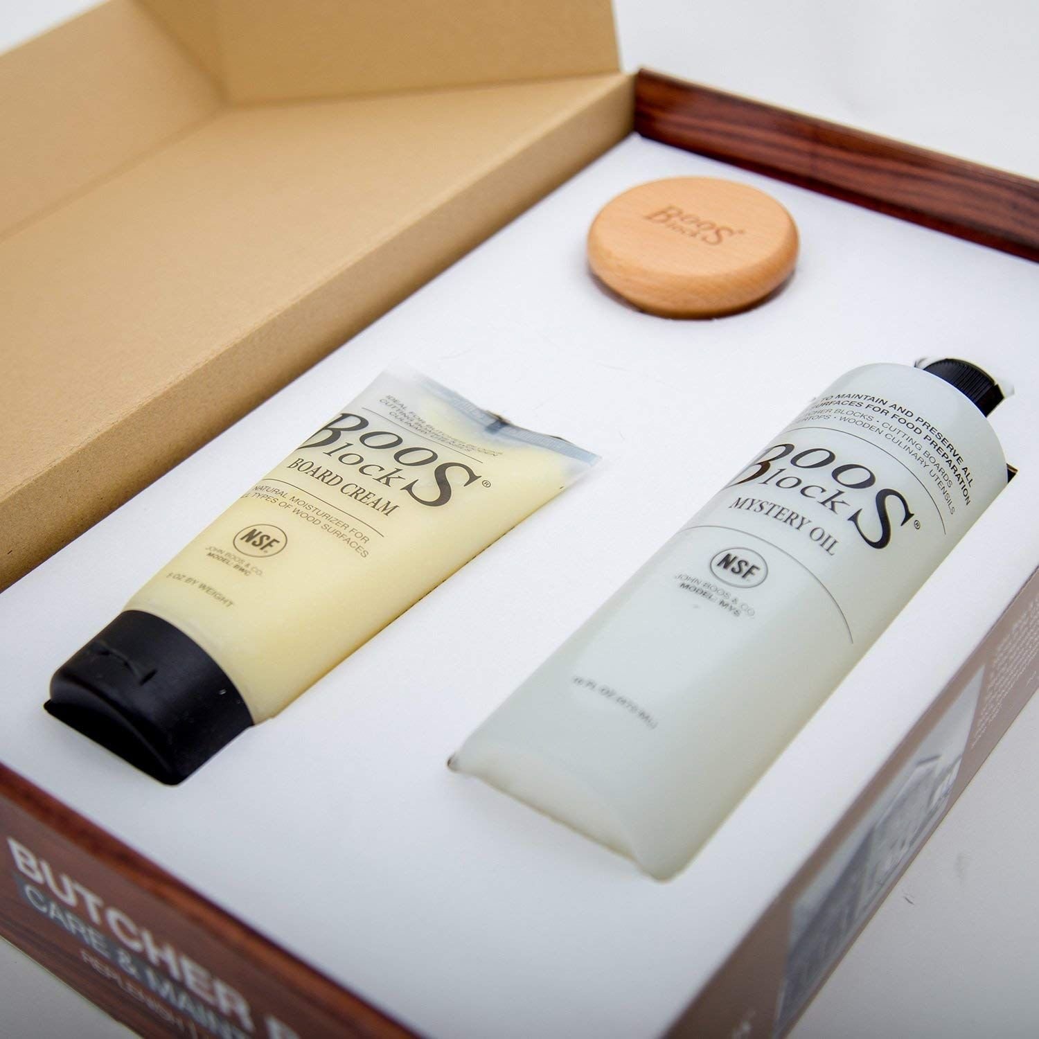 John Boos Butcher Block 3-Piece Care & Maintenance Kit John Boos Butcher Block 3-Piece Care & Maintenance Kit -All-Clad Shop john boos butcher block 3 piece care maintenance kit included