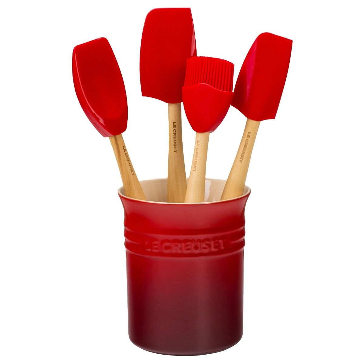 Le Creuset 5-Piece Craft Series Utensil Set with Crock | Cerise/Cherry Red Le Creuset 5-Piece Craft Series Utensil Set With Crock | Cerise/Cherry Red -All-Clad Shop js450 7f le cerise cherry red