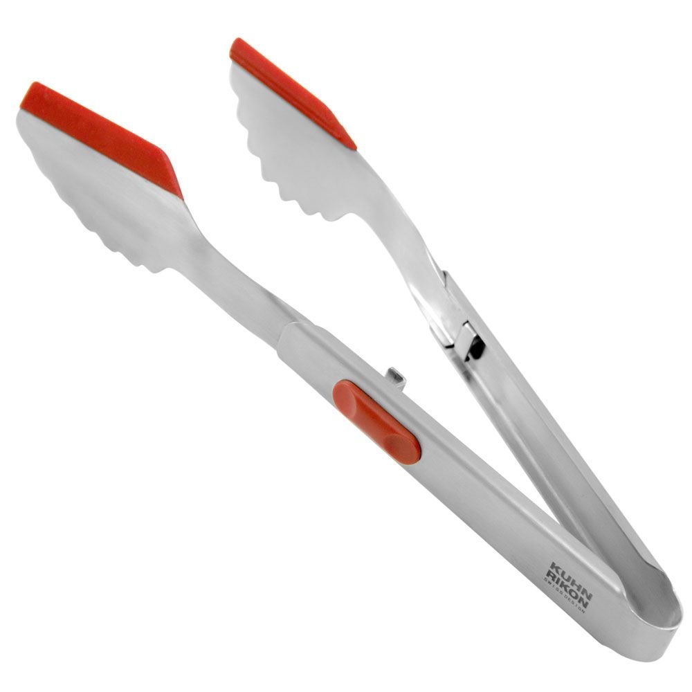 Kuhn Rikon Scallop Locking Tongs - Red Kuhn Rikon Scallop Locking Tongs - Red -All-Clad Shop kuhn rikon scallop locking tongs red 27673
