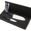 Kyocera Ceramic Knife Set 2 PC - 5.5" Santoku & 3" Paring Black Handle/White Blade 1 Kyocera Ceramic Knife Set 2 PC - 5.5" Santoku & 3" Paring Black Handle/White Blade -All-Clad Shop kyocera 2 pc. set alter box