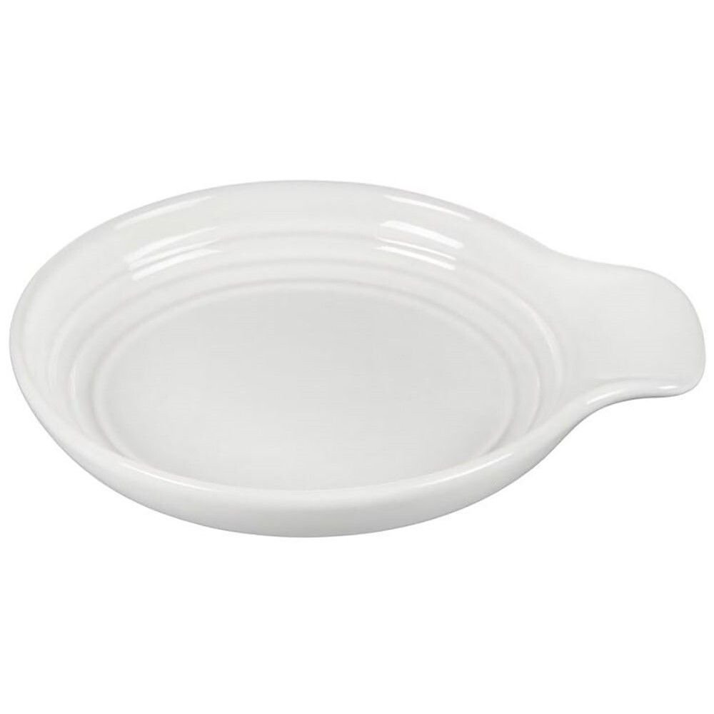 Le Creuset 6" Spoon Rest | White Le Creuset 6" Spoon Rest | White -All-Clad Shop le creuset 6 signature white spoon rest pg71120616 angled