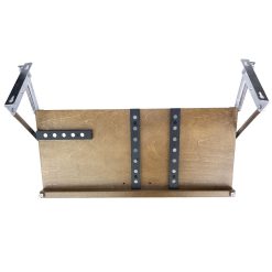 Drop Block Under Cabinet Knife Storage Rack - Large, Walnut