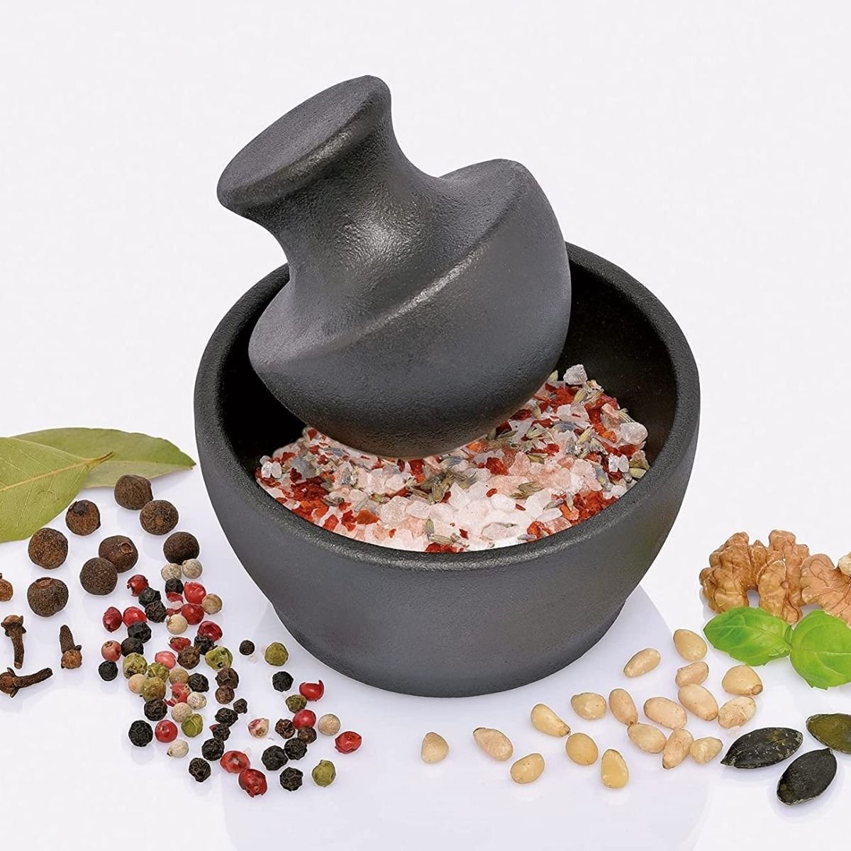 Frieling Manu Cast Iron Mortar & Pestle | 4" x 3" Frieling Manu Cast Iron Mortar & Pestle | 4" X 3" -All-Clad Shop m076127 4