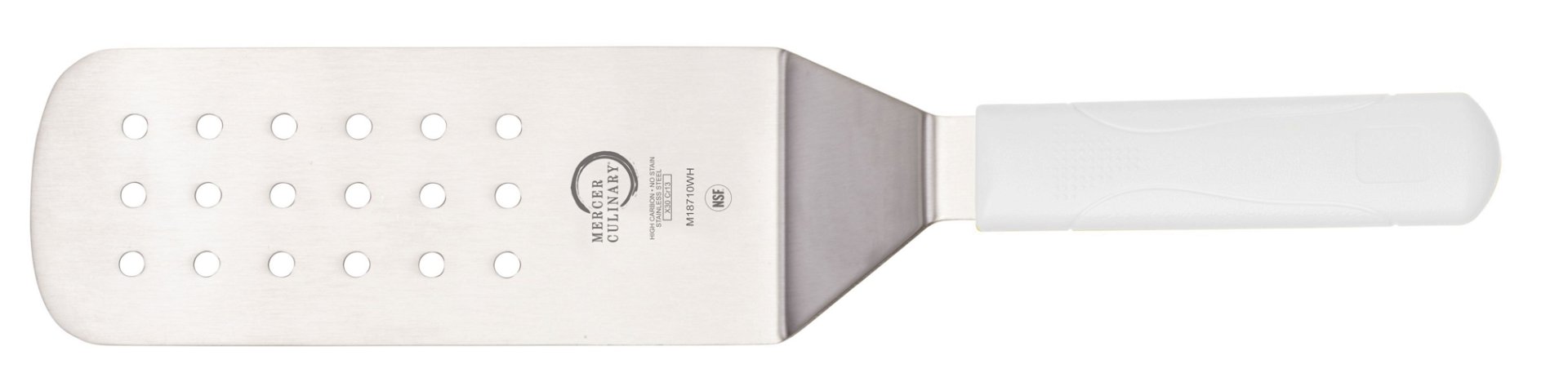 Mercer Millennia Commercial Perforated Turner (White) Mercer Culinary Mercer Millennia Commercial Perforated Turner (White) -All-Clad Shop m18710wh