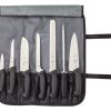 Mercer Cutlery Mercer Millennia 8pc Knife Roll Set (Black) -All-Clad Shop m21820 mercer millennia 8pc knife roll set