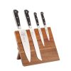 Mercer Cutlery Mercer Culinary Renaissance 5-Piece Magnetic Board Set | Acacia & Black -All-Clad Shop m21970ac lr