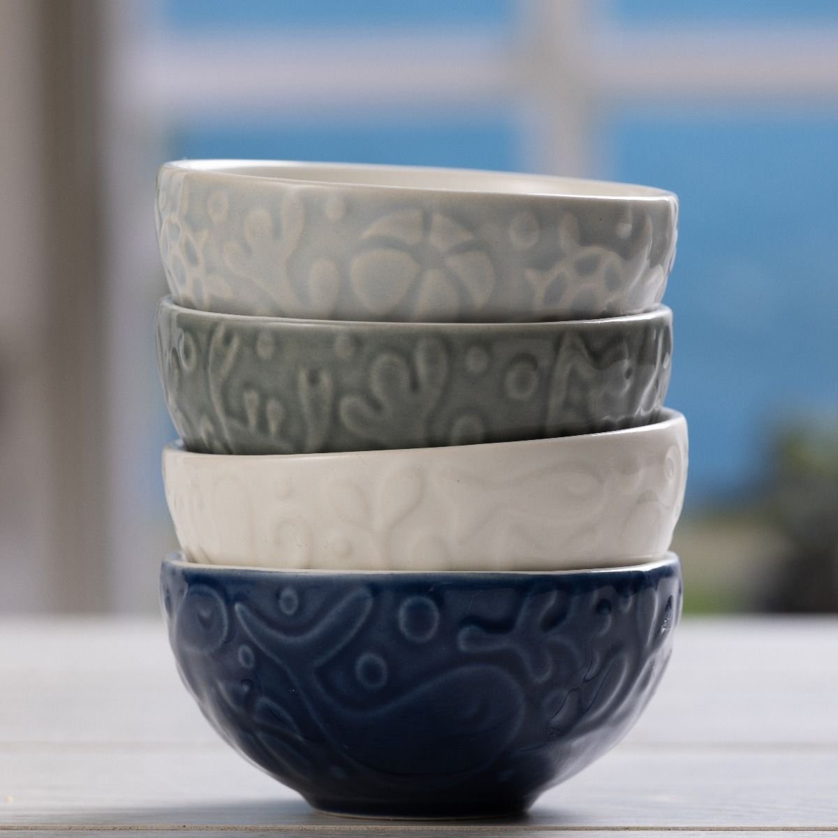 Mason Cash Nautical Prep Bowls | Set of 4 Mason Cash Nautical Prep Bowls | Set Of 4 -All-Clad Shop mason cash nautical collection 9