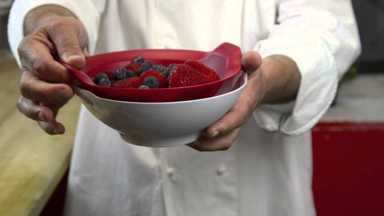 Prepara Berry Bowl | White/Red Prepara Berry Bowl | White/Red -All-Clad Shop