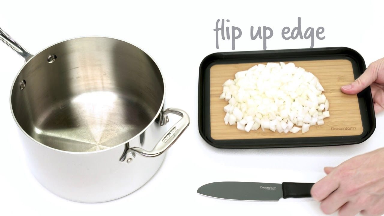 Dreamfarm Fledge Bamboo Cutting Board | 10" x 7" Dreamfarm Fledge Bamboo Cutting Board | 10" X 7" -All-Clad Shop