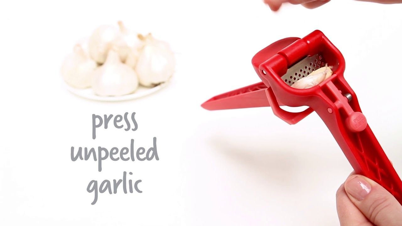 Dreamfarm Garject Lite Garlic Press | Red Dreamfarm Garject Lite Garlic Press | Red -All-Clad Shop