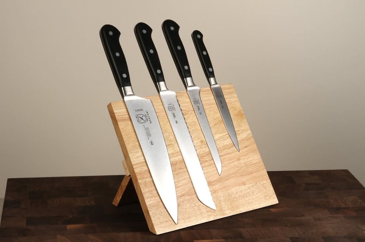 Mercer Cutlery Magnetic Knife Board Mercer Cutlery Magnetic Knife Board -All-Clad Shop mercer cutlery magentic knife board set m30720 02