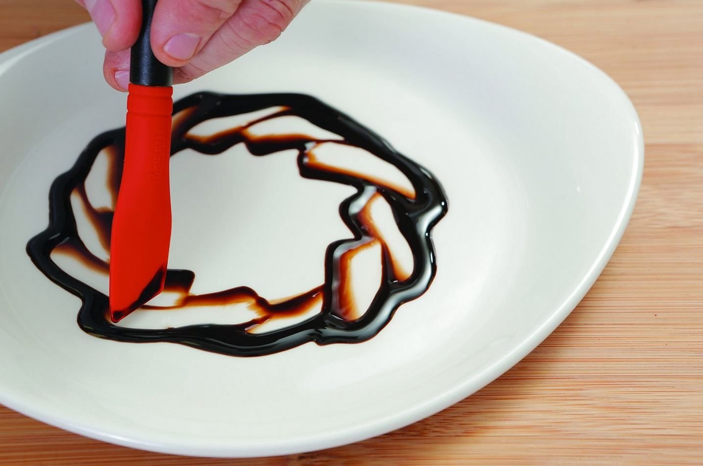 Mercer Silicone Plating Brush - 60" Angle Mercer Culinary Mercer Silicone Plating Brush - 60" Angle -All-Clad Shop mercer plating tools m35601 image 03