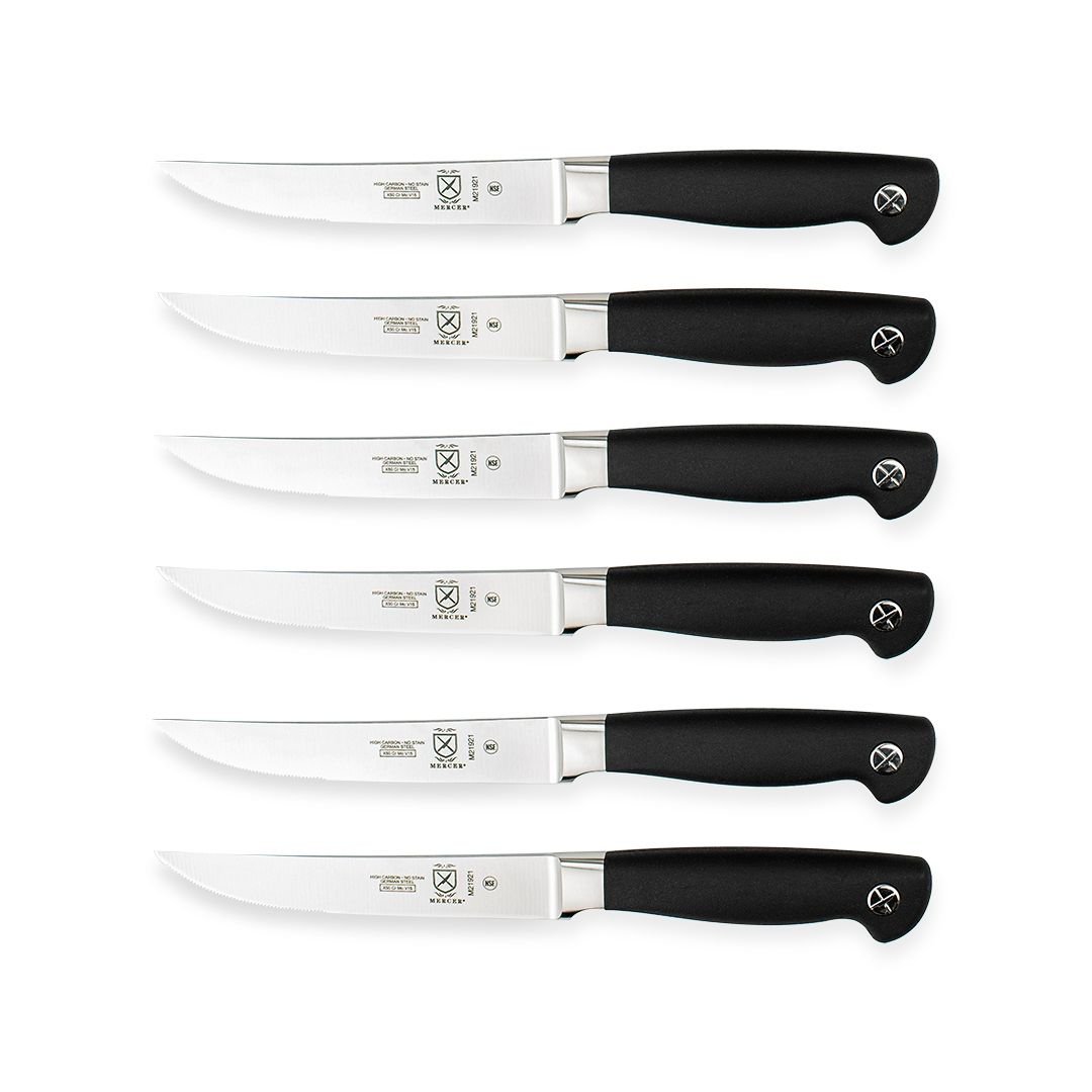 Genesis Steak Knife Set | Serrated Mercer Cutlery Genesis Steak Knife Set | Serrated -All-Clad Shop mercer steak knives set