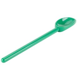 Mercer Culinary Hell's Tools High-Heat 12" Mixing Spoon | Green -All-Clad Shop mercer culinary hell s tools hi heat 12 mixing spoon m33182gr angle