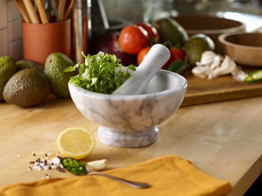 Fox Run White Marble Mortar & Pestle Fox Run White Marble Mortar & Pestle -All-Clad Shop mortar pestle white marble
