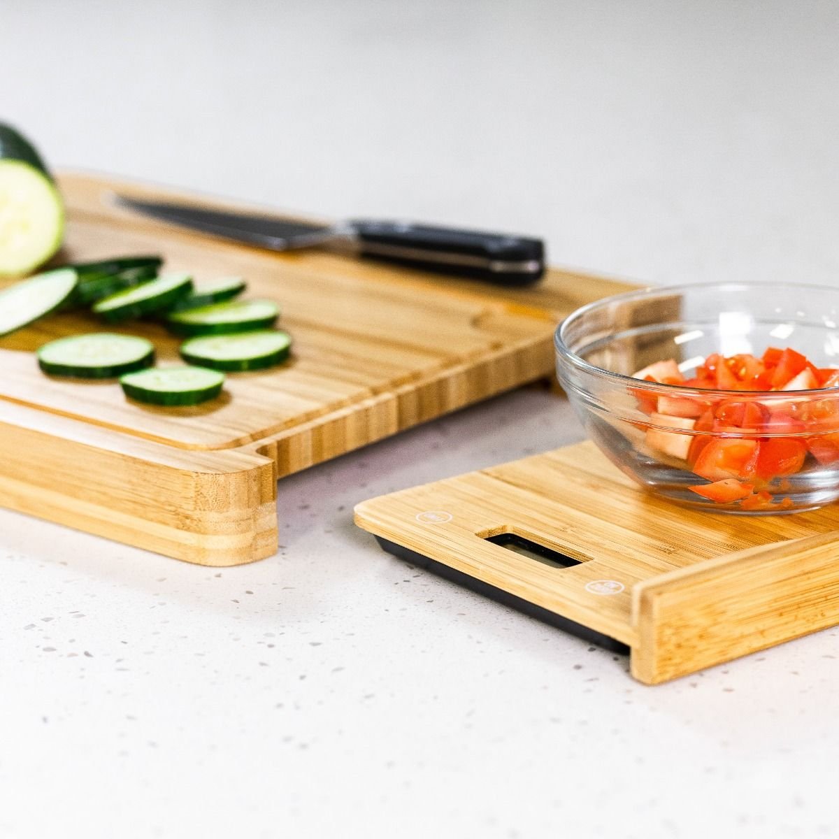 NutriMill Small Cutting Board & Scale NutriMill Small Cutting Board & Scale -All-Clad Shop nm cutting board lifestyle 2