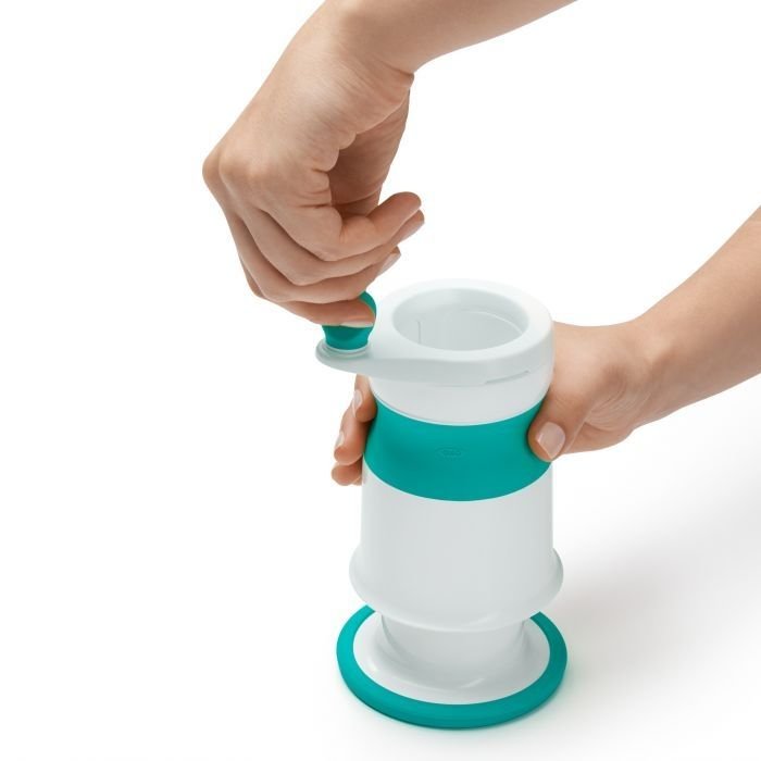 OXO Tot Baby Food Mill OXO Tot Baby Food Mill -All-Clad Shop oxo tot teal baby food mill easy to use