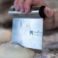 Everything Kitchens Bench & Dough Scraper -All-Clad Shop peony lifestyle shoot 1875