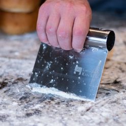 Everything Kitchens Bench & Dough Scraper -All-Clad Shop peony lifestyle shoot 1887