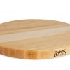 John Boos - 18" Round Cutting Board - Edge Grain - Maple -All-Clad Shop r18 maple edge grain round cutting board
