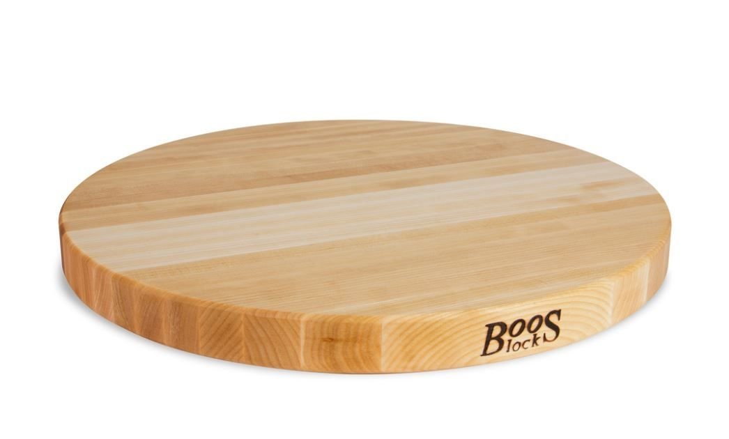 John Boos - 18" Round Cutting Board - Edge Grain - Maple John Boos - 18" Round Cutting Board - Edge Grain - Maple -All-Clad Shop r18 maple edge grain round cutting board