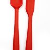 RSVP International RSVP 2-Piece 8" Silicone Spatula Set – Red