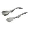 Rachael Ray 2-Piece Lazy Ladle & Spoon Set | Sea Salt Gray 2 Rachael Ray 2-Piece Lazy Ladle & Spoon Set | Sea Salt Gray -All-Clad Shop rr lazy spoon ladle set ss grey 1