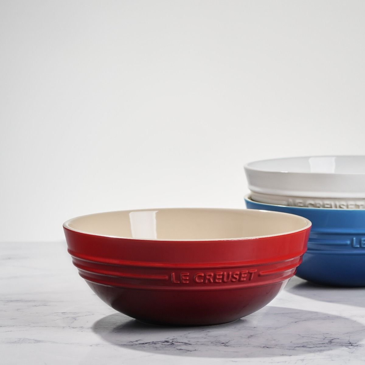 Le Creuset 3.1 Qt. Large Multi Bowl | Cerise/Cherry Red Le Creuset 3.1 Qt. Large Multi Bowl | Cerise/Cherry Red -All-Clad Shop rs11849 rwb multibowls 1
