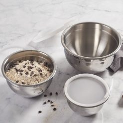 Le Creuset Nested Stainless Steel Mixing Bowls (Set Of 3) 10 Le Creuset Nested Stainless Steel Mixing Bowls (Set Of 3) -All-Clad Shop rs11855 mixingbowls 2
