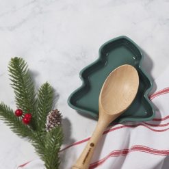 Le Creuset Tree Spoon Rest | Noel (Artichaut) -All-Clad Shop rs17657 noelspoonrest 1