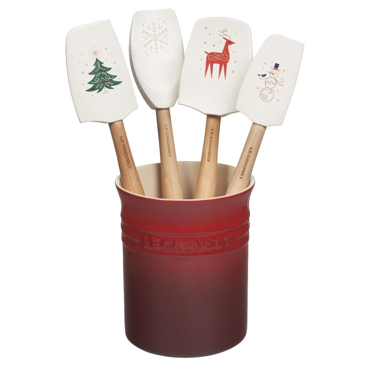 Le Creuset 5-Piece Craft Series Utensil Set with Crock | Noel Le Creuset 5-Piece Craft Series Utensil Set With Crock | Noel -All-Clad Shop rs17733 holidaytools