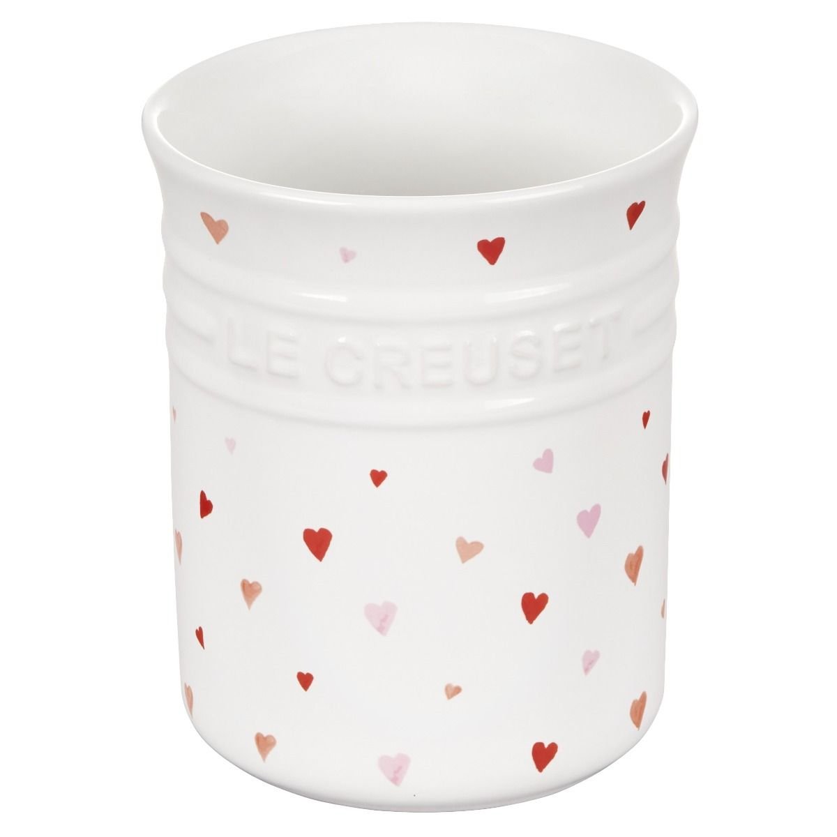 Le Creuset L'Amour 1 Qt. Utensil Crock With Heart Applique | White Le Creuset L'Amour 1 Qt. Utensil Crock With Heart Applique | White -All-Clad Shop rs18423 pg1000tl 16