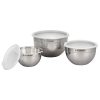 Le Creuset Nested Stainless Steel Mixing Bowls (Set Of 3) -All-Clad Shop rs18824 stainlessbowls 1