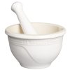 Le Creuset 10oz Mortar & Pestle | White -All-Clad Shop rs711 .3l mortar pestle white pg4050 0416